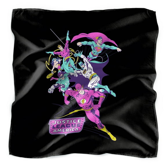 Justice League Colorful League Bandana (21 in x 21 in)