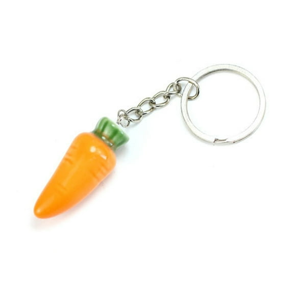 WORGEOUS Carrot Keyrings Colorful Keychain 4.00X1.50X1.50CM