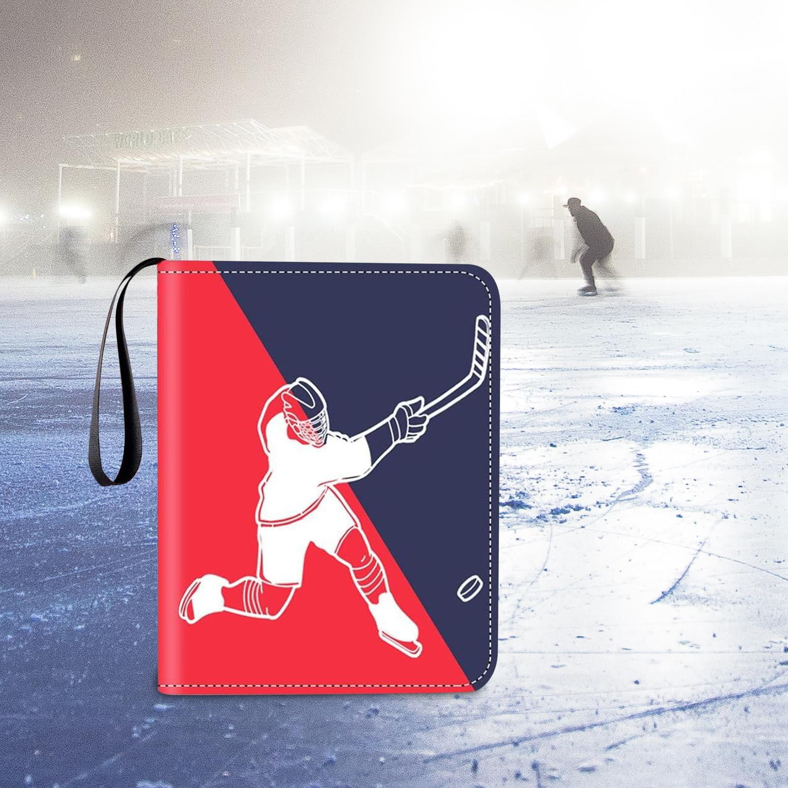 STARTIST Card Collector Binder, Collector Storage Album, Double Sided Collectible 400 Pockets Trading Card Folder for Sport Cards Red Blue