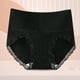 thumbnail image 2 of Ropa interior Gibobby Mujer algodón Calzoncillos elásticos cintura alta Bragas transpirables Negro M, 2 of 3