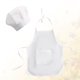 thumbnail image 5 of Accesorios de fotografía: gorro de chef, adorable delantal, ropa de chef para cosplay para bebé recién nacido (estilo niño, blanco, talla S), 5 of 7