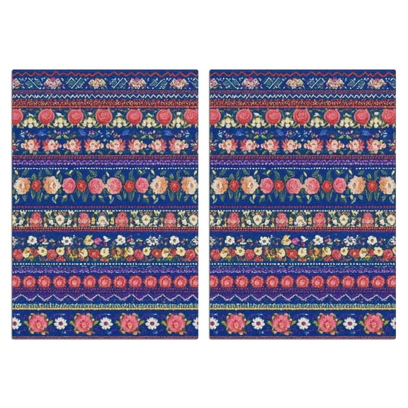 2 Pcs Funny Kitchen Towels,Pioneer Flower Microfiber Dish Towels,Kitchen Tea Towels,Kitchen Towel Set (18" X 26")