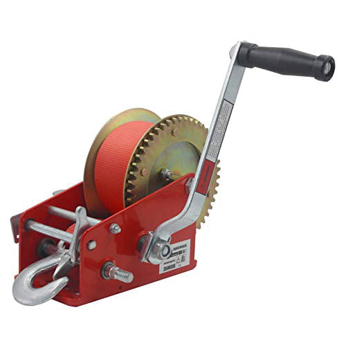 OPENROAD 3500lbs Hand Winch with Bule Strap 