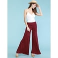 thumbnail image 6 of Made by Johnny Women's Chic Palazzo Lounge Pants XXXXL WINE, 6 of 6