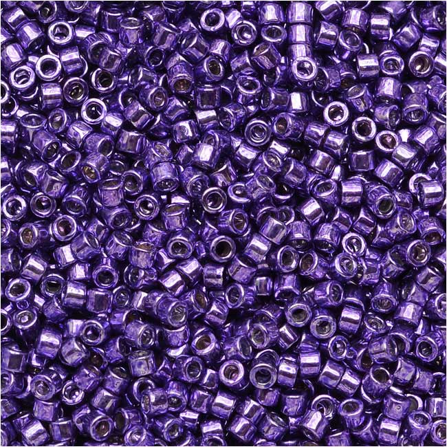 Miyuki Delica Seed Beads 11/0 Galvanized Purple Dyed DB430 7.2 Grams