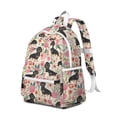 thumbnail image 2 of Dachshund and Flower Backpack for School,Cute School Bag,Schoolbag with Adjustable Shoulder Straps & Padded Back,13.4"x11"x4.7", 2 of 6