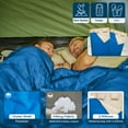 thumbnail image 5 of FUNDANGO Two Person Sleeping Bags with Pillows 220cm*150cm Double Camping Sleeping Bags with Compression Sack Queen Size 39.2°F-62.6°F Keep Warm Sleeping Bag, 6.1lbs, Blue, 5 of 12