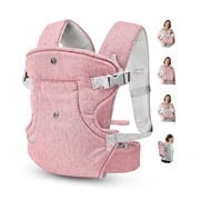 RUPOUN Baby Carrier, Convertible Soft & Cool Baby Carrier, 4-Position, Pink, for Child, Infant, Newborn
