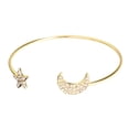 thumbnail image 1 of Women's Bracelet Rhinestone Five-Pointed Star Heart Moon Assorted Stretch Bracelet Bangle Bracelet, 1 of 10