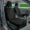 thumbnail image 2 of For Kia Seltos 2021-2024 FH Group PU Leather Custom Fit Car Seat Covers - Black 2 Front Seats, 2 of 5