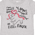 thumbnail image 4 of Inktastic I Have Small Hands, but My Papas Wrapped Around My Little Finger Boys or Girls Toddler T-Shirt, 4 of 5