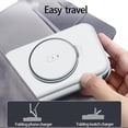 thumbnail image 2 of Wireless Charging Station Stand, 3 in 1 Magnetic Charger Stand for iPhone 15/14/13, Foldable Travel Charger Dock for AirPods Pro/3/2, Watch 2-9/SE/Ultra, 2 of 6