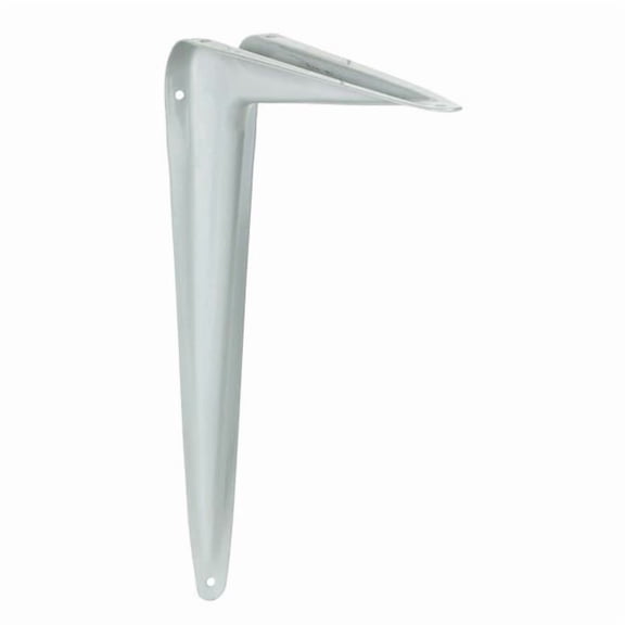 Hampton 5294210 10 in. & 100 lbs 18 Gauge White Steel Shelf Support - Pack of 10