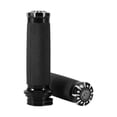 thumbnail image 3 of Tebru Black 1" Motorcycle Handle Bar Hand Grips For Cruiser Chopper, 3 of 8