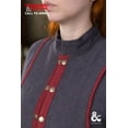thumbnail image 4 of Burgschneider - Dungeons & Dragons Warlock Coat Grey/Red (size: XL ), 4 of 6