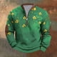 thumbnail image 1 of Ceisia Men's Fashion Printed Round Neck Casual Daily Long Sleeve Top Gift, 1 of 5