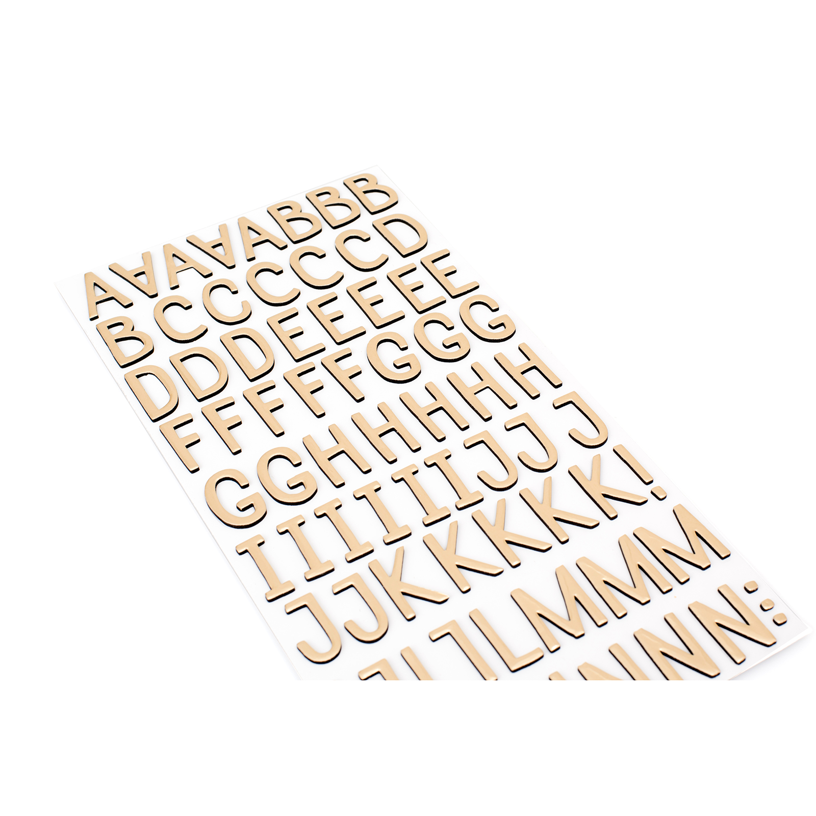 American Crafts Thickers Solid Gold Foil Foam Alpha Paper Stickers, 147 Piece - image 3 of 5