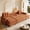 Orange, variant on LLappuil Sectional Sofa, U Shaped Sectional Couch with Pull Out Sofa Bed, Chenille Convertible Sleeper Sofa Bed with Chaise, Removable Armrests, USB Ports Light Gray