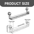thumbnail image 2 of 1PC Non Perforated Wall Mounted Suction Cup Retractable Slipper Rack 2 In 1 Wall Mounted Slippers Towel Pole Wall Mounted Slippers Towel Pole Wall Mounted Adjustable Towel Rack Gray, 2 of 8