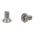 thumbnail image 3 of FixtureDisplays® 5-40*1/4" Stainless Flat Head Machine Screws, Full Thread, Phillips Drive, Stainless Steel 18-8, Machine Thread 314770, 3 of 7