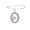 thumbnail image 1 of Origa Geometric Aircraft Pattern Brooch Pin Dress Shirt Shawl Clips, 1 of 3