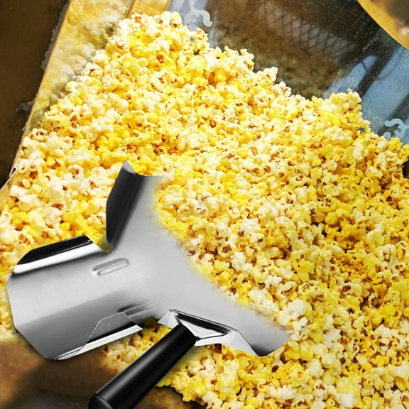 Milisten Scoops Stainless Steel Popcorn Scoop Silver 1 Set