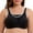 Black, variant on Women's Sports Bra Full Support High Impact Plus Size Wirefree Non-Padded Full Figure Bra 42DDD