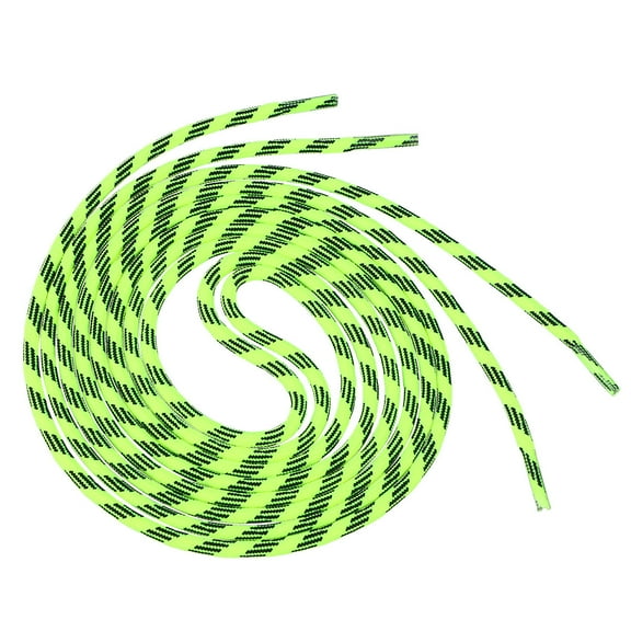 GOOHOCHY  2 PCS High-density Shoelaces Round Shoes for Sneakers Yellow