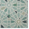 thumbnail image 3 of Linon Outdoor Washable Area Rug Collection, Green and Ivory, 5' x 7', 3 of 8
