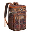 thumbnail image 1 of Rustic Home Decor Inspired Cooler Backpack – Waterproof Insulated Lunch Bag with Retro Folk Style, Perfect for Outdoor Camping & Travel, 1 of 6