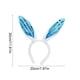 thumbnail image 3 of Diadema con orejas de conejo de vellón, pinza para el pelo de conejo de Pascua, aros para la cabeza, diadema de plástico, 3 of 6