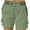 Army Green, variant on Aloohaidyvio Shorts for Women No Boundaries Women's Fashion Casual Solid High Waist Cargo Pants