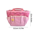 thumbnail image 3 of Multicolor Gardening Tool Tote Bag with 8 Side Pockets, Durable Oxford Cloth, Large Capacity, Portable Garden Organizer for Indoor Outdoor Yard and Gift Pink, 3 of 6