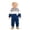 Blue-B, variant on WhouRiu Boys Casual Ribbed Knit Outfits Autumn Cozy Pullover Hoodies And Pants Sets Baby Clothes