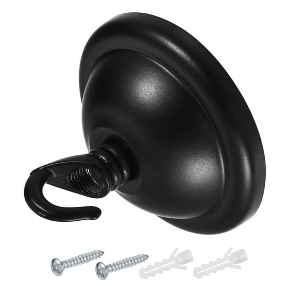 Uxcell Ceiling Hooks Wall Mounted 68x50mm Iron for Hanging Lanterns Plants Black