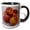 Black/White, variant on 3drose, Peaches White Background, 15oz Mug