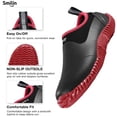 thumbnail image 4 of SMILIN Waterproof Rain Garden Boots, Anti-Slip Rubber Ankle Rain Boots for Men & Women, Red, Size 8.5 Women/7.5 Men, 4 of 9