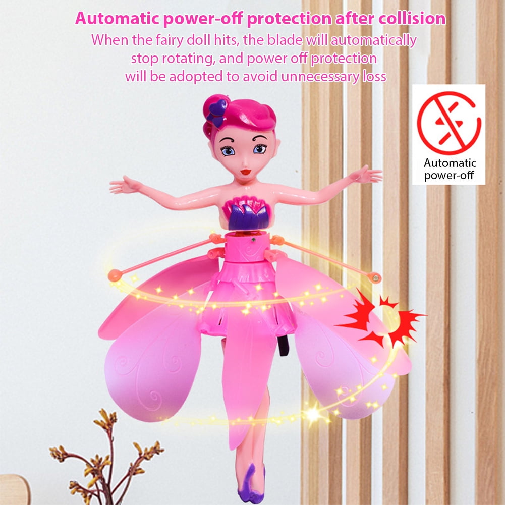 Royalbelle Magic Flying Fairy Princess Doll For Kids Usb Rechargeable Gesture Sensing Mini Flying Toy For Indoor Other