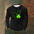 thumbnail image 4 of Posijego Big and Tall Mens St Patrick's Day Shirt Slim Muscle Long Sleeve Basic Tee Shirts Stretch Pullover Tops, 4 of 5