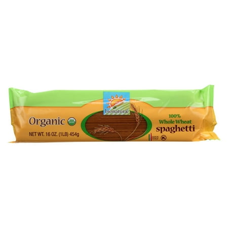Bionaturae Pasta - Organic - 100 Percent Whole Wheat - Spaghetti - 16 oz - 1
