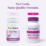 BariMelts فيتامين B12 زائد - 90 أقراص سريعة الذوبان، وفيتامينات لعلاج السمنة