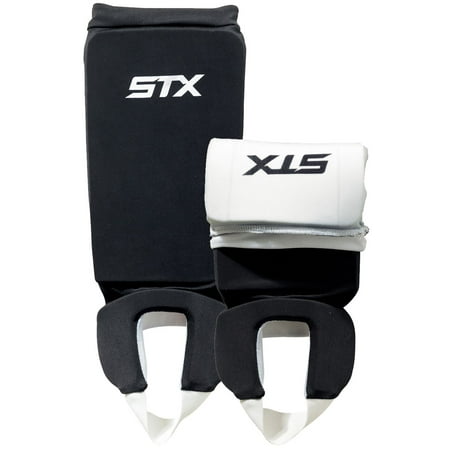 STX Adult Reversible Soft Field Hockey Shin Guards Black/White