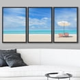 thumbnail image 2 of wall26 - 3 Panel Framed Canvas Wall Art - Majestic Natural Landscape Triptych Canvas Series - Panoramic View of Mountains - Giclee Print Gallery Wrap Modern Home Art Ready to Hang - 16"x24"x3 White, 2 of 5