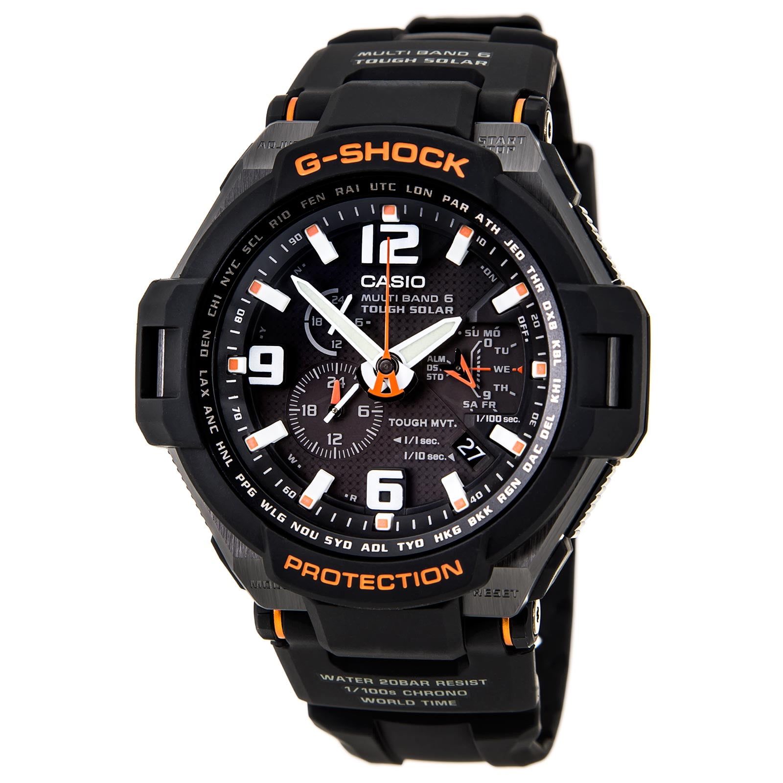 Casio - GW4000-1A Men's G-Shock Multiband Tough Solar Power Black Dial