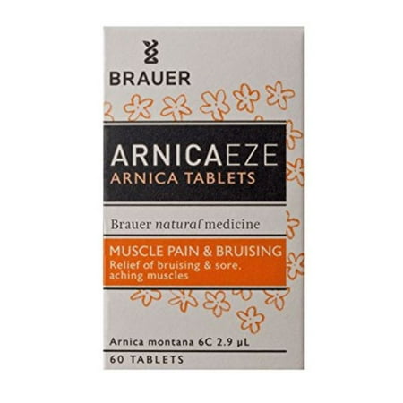 Brauer Arnica EZE Arnica Montana 6C Tablets for Muscle Pain, Bruising and Arthritis. 200