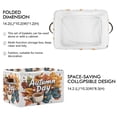 thumbnail image 2 of Yayeee Canvas Storage Basket with Handles for Shelves Fabric Bins Closet Organizer, Autumn Day Pattern, 2 of 8