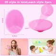 thumbnail image 2 of 20 Pcs Face Scrubber Soft Silicone Facial Cleansing, Cleaning Scrub Massage Exfoliator, 2 of 5