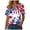 a8-Blue, variant on 4th of July Jersey Women: Patriotic Shirts USA American Flag Button Up Shirt USA Jersey V Neck Tops(Pink,XL)