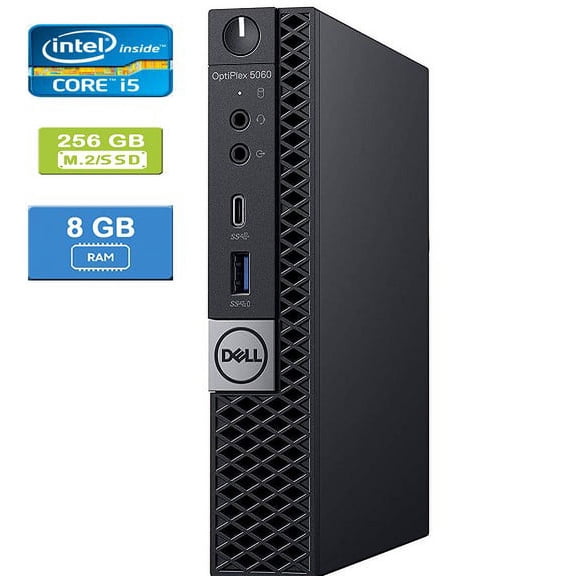 Used: DELL 5060 MICRO Intel Core i5-8500T , 8GB, M.2/256GB SSD, Win 10 Pro