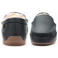 thumbnail image 6 of Parfeying Men's Indoor Outdoor Sheepskin Moccasins Slippers Memory Foam Driving Style Shoes, 6 of 8